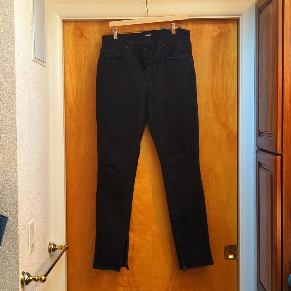 Hudson Vaughn Skinny Ankle Zip Jeans